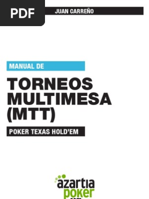 Manual Torneos Multimesa Póquer Texas Hold Em - 