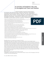 Consumption of meat and dairy and lymphoma risk in the European Prospective Investigation into Cancer and Nutrition