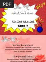 Bahan Ajar Akidah Akhlak Kelas 6 Semester I