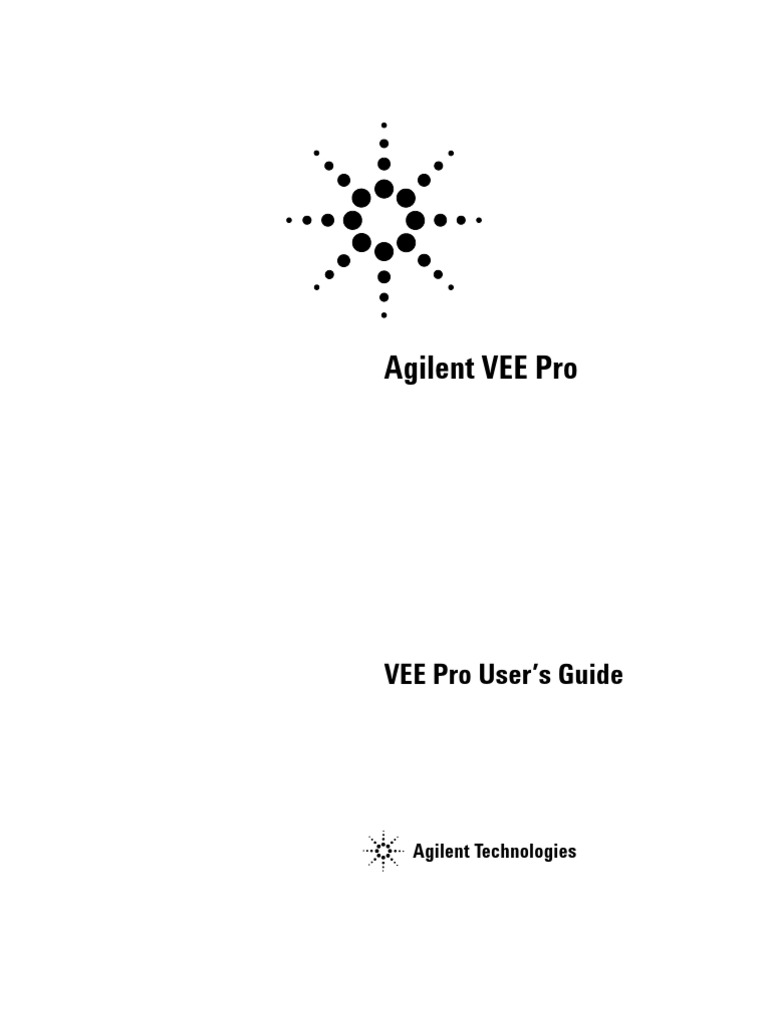 Manual VEE PRO | PDF | Graphical User Interfaces | System Software
