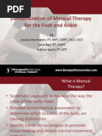 Download Manual Therapy Summary ANKLE FOOT by nataleebella SN116938370 doc pdf