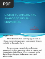 Analog to Digital & Digital to Analog Converters