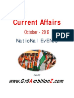 National Events - October 2012