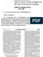 DL 1128 Se Crea La AGENCIA DE COMPRAS DE LAS FFAA