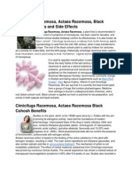 Cimicifuga Racemosa, Actaea Racemosa, Black Cohosh Benefits and Side Effects
