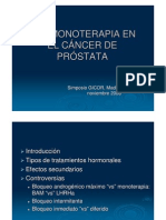 Hormonoterapia en Cancer de Prostata - C Martin de Vidales