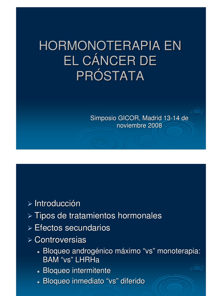 hormonoterapia in cancerul de prostata)