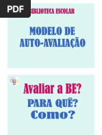 Powerpoint  - modelo de auto-avaliação
