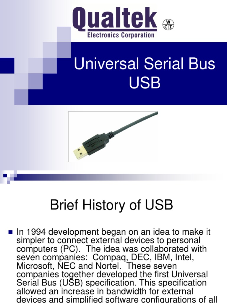 Overview of USB Specifications and History | PDF | Usb | Physical Layer ...