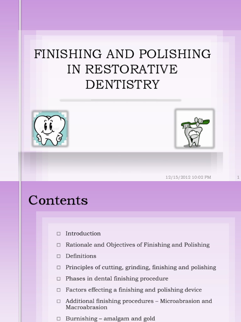 Finishing and Polishing in Restorative Dentistry PDF Abrasive Wear