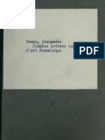 Alexandre Dumas--Simples Lettres Sur l'Art Dramatique (1845)
