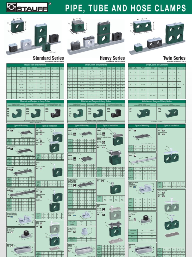 ! STAUFF Clamps Poster English | PDF | Screw | Building Materials