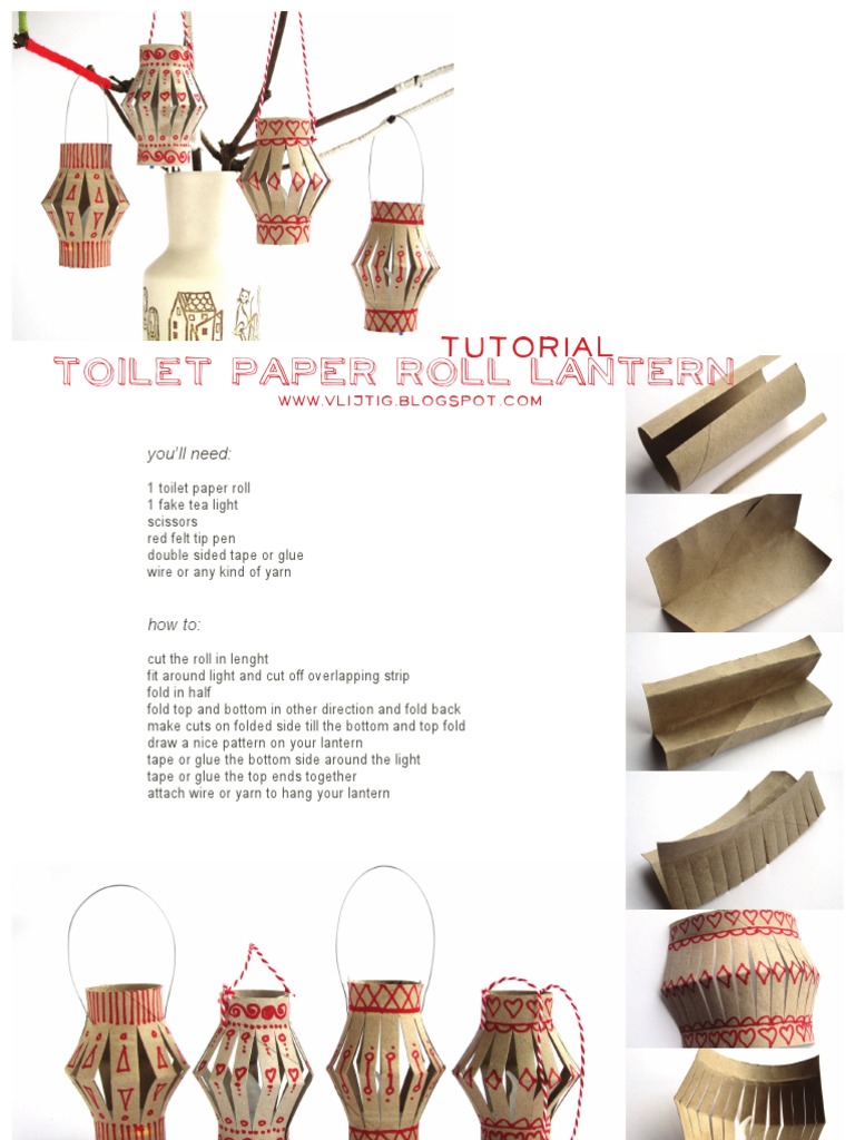 DIY Toilet Paper Roll Lantern | PDF