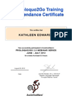 Assistiveware's Trainers Certificate in Proloquo2Go