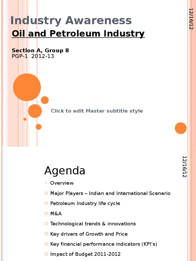 Oil and Petroleum Industry Analysis PDF Petroleum Opec