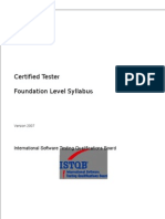 Foundation Level Syllabus ISTQB