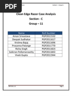 Download Clean Edge Razor Case Study Analysis by binzidd007 SN117010492 doc pdf
