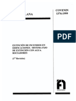 1376-99 - Extinción de Incendios en Edificaciones - Sistema Fijo de Extinción Con Agua Rociadores