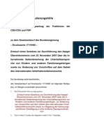 Geltendmachung der Unterhaltsansprüche von Kindern und Zwangsmedikation in einem in dem gleichen Gesetz