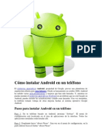 Instalacion de Android en Un Teléfono Celular