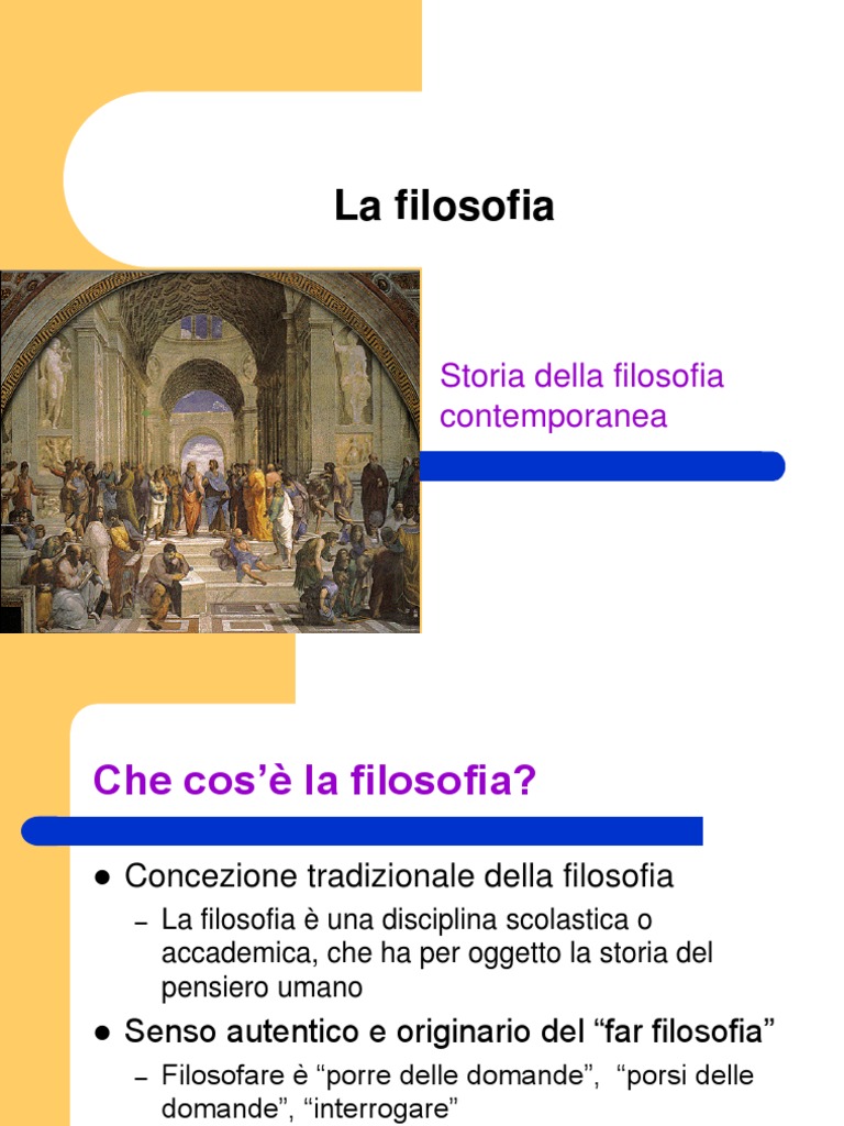 Che Cos è La Filosofia Riassunto