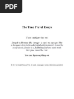 The Time Travel Essays