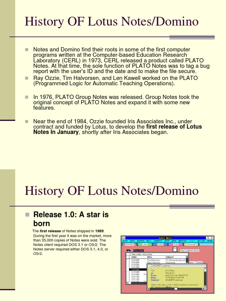 History of Lotus Notes Ibm Notes Public Key Cryptography