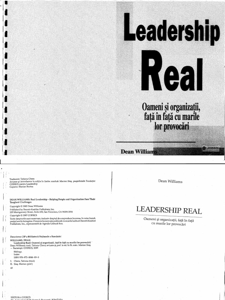 Dean Williams Leadership Real PDF