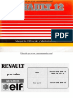 Manual del usuario de Renault 12 de 1992