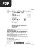 GCSE Maths 306544 Higher Unit 2 Stage 2 (Specimen)