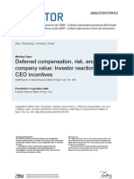 Deferred Compensation, Risk, And Company Value