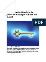 En El Santo Nombre de Jesús Te Entrego La Llave de David