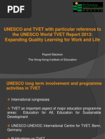 Rupert Maclean - UNESCO World TVET Report 2013