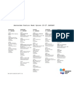 Schedule Afw January 2013