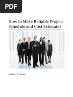 Article-How To Make Reliable Project Schedule and Cost Estimates