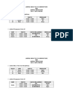 Jadwal SD N 1 & 3