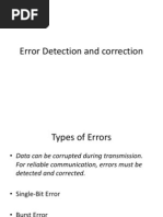 Error Detection and Correction