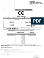 In Compliance With The European Directive EN 45014 EN 61241 Model Class Serial Number Ca 40 On - Atex22