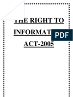 RTI Act DepartmentalManual 2012