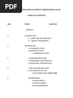 Web Based Document Version Regulator