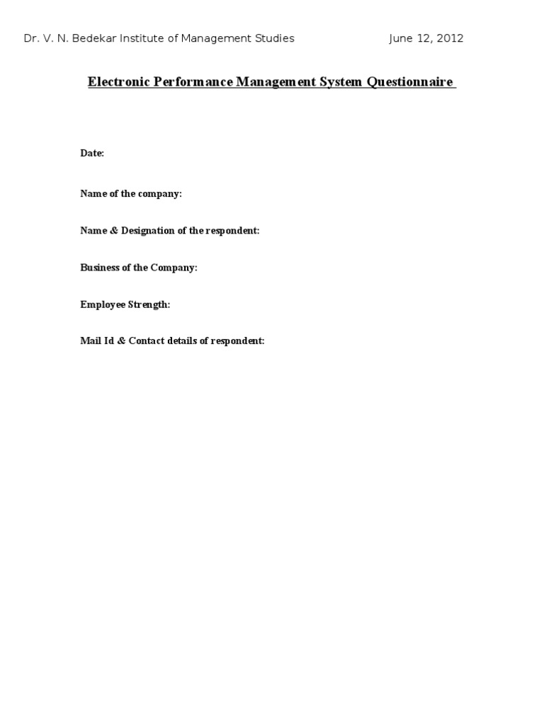 Electronic Performance Management Insights | PDF | Performance ...
