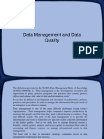 Data Management and Data Quality