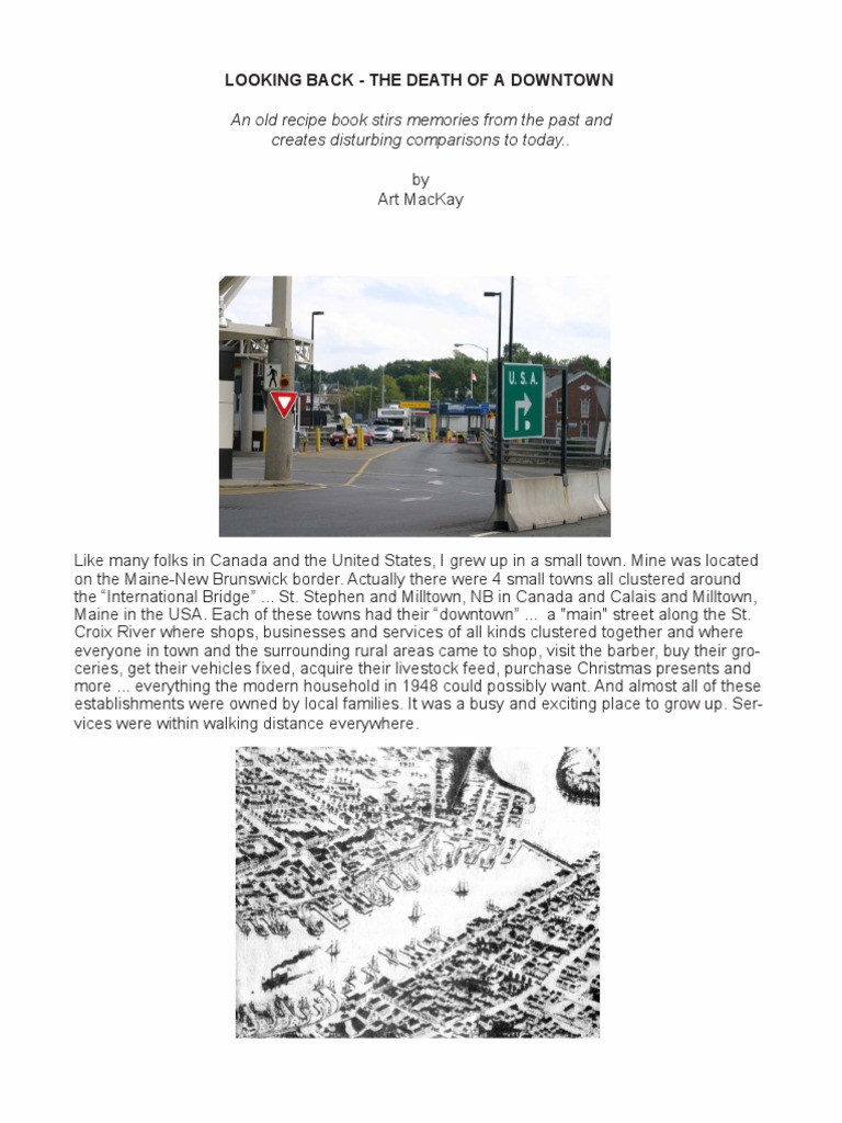 Looking Back - The Death of A Downtown | PDF | New Brunswick | Foods
