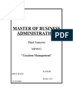 Master of Business Administration: Third Semester MF0012