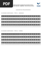 Gabaritos Preliminares Ix Exame de Ordem