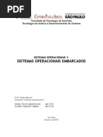 SISTEMAS OPERACIONAIS - SISTEMAS EMBARCADOS