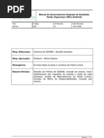 Manual de Gerenciamento Integrado de QSSA