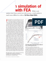 Crush Simulations of Cars With FEA