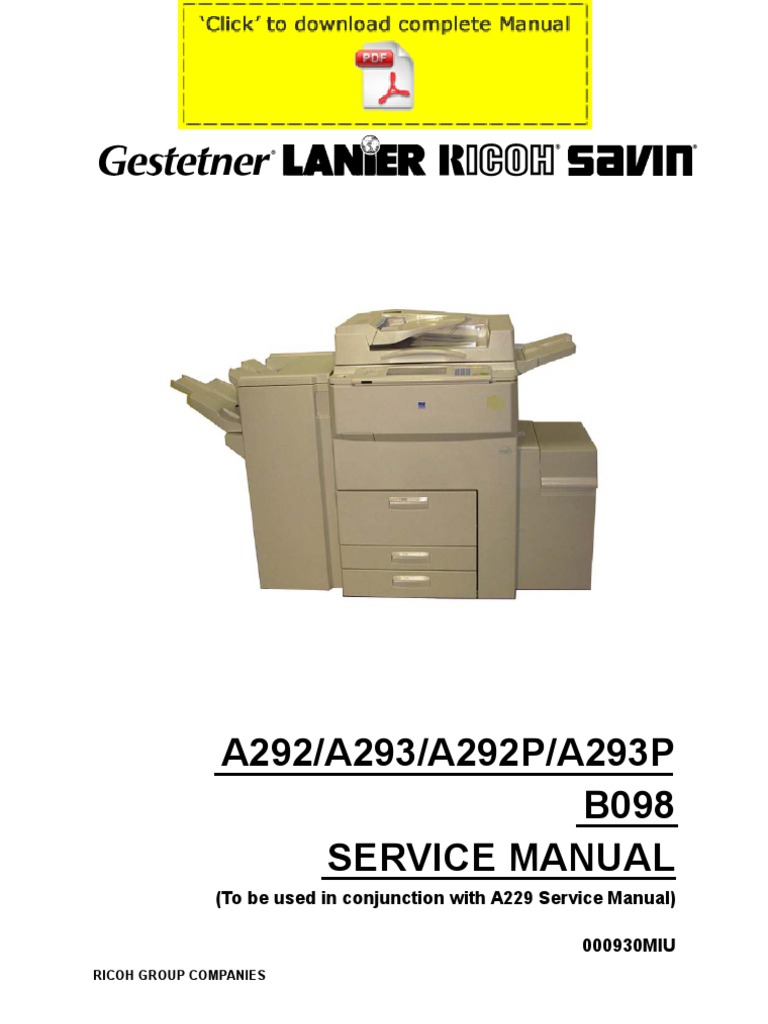 ... Array - ricoh aficio 551 aficio 700 aficio 1055 service manual pages rh  scribd ...