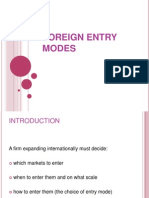 foreign entry modes